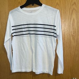 Vineyard Vines Boys Long Sleeve Surf Tee White Blue Striped Top‎ Size L (14)